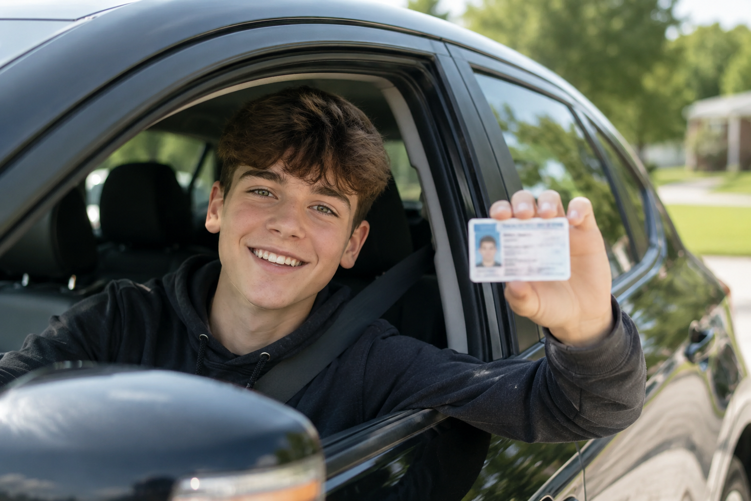 new driver new teen driver holding license